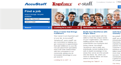 Desktop Screenshot of accustaff-tempforce-estaff.com